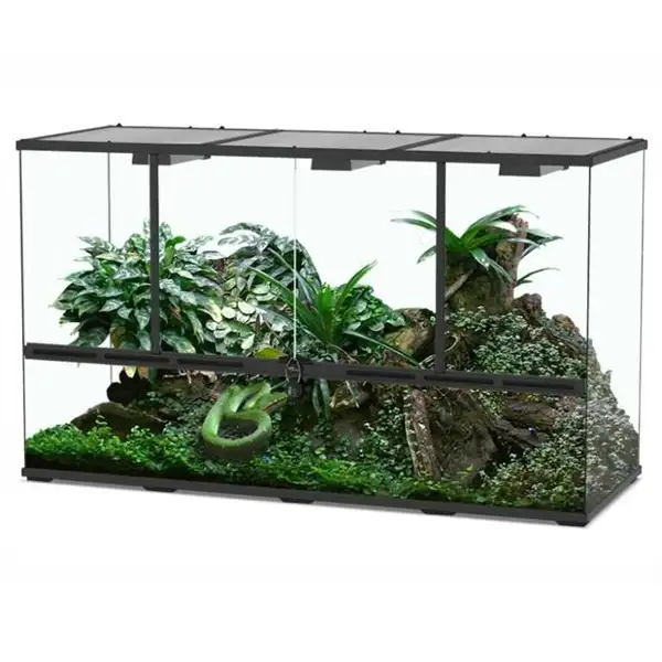 Terrarium zwart 132 x 45 x 75 cm - Afbeelding 2