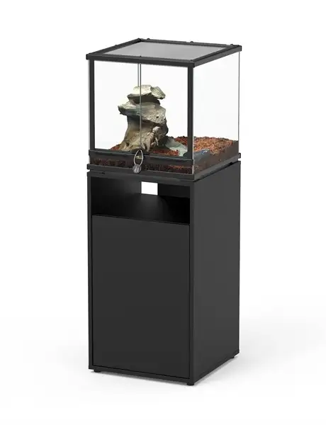 Terrarium Meubel zwart 45 x 45 cm - Afbeelding 2